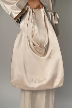 JLUXLABEL Champagne Love Story Bridal Handbag