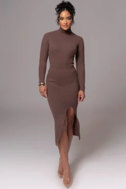 JLUXLABEL Chocolate Cardinal Essential Knit Skirt