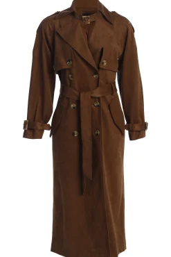 JLUXLABEL Chocolate Elite Suede Coat