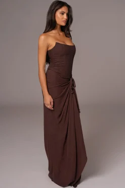 JLUXLABEL Chocolate Fenix Reversible Linen Corset
