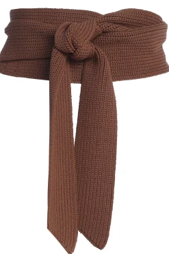 JLUXLABEL Chocolate Lagos Knit Belt