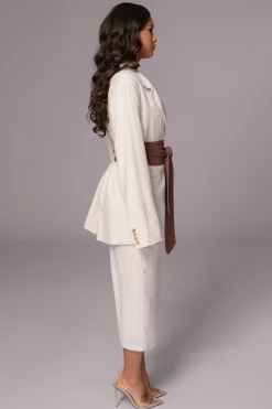 JLUXLABEL Chocolate Lagos Knit Belt