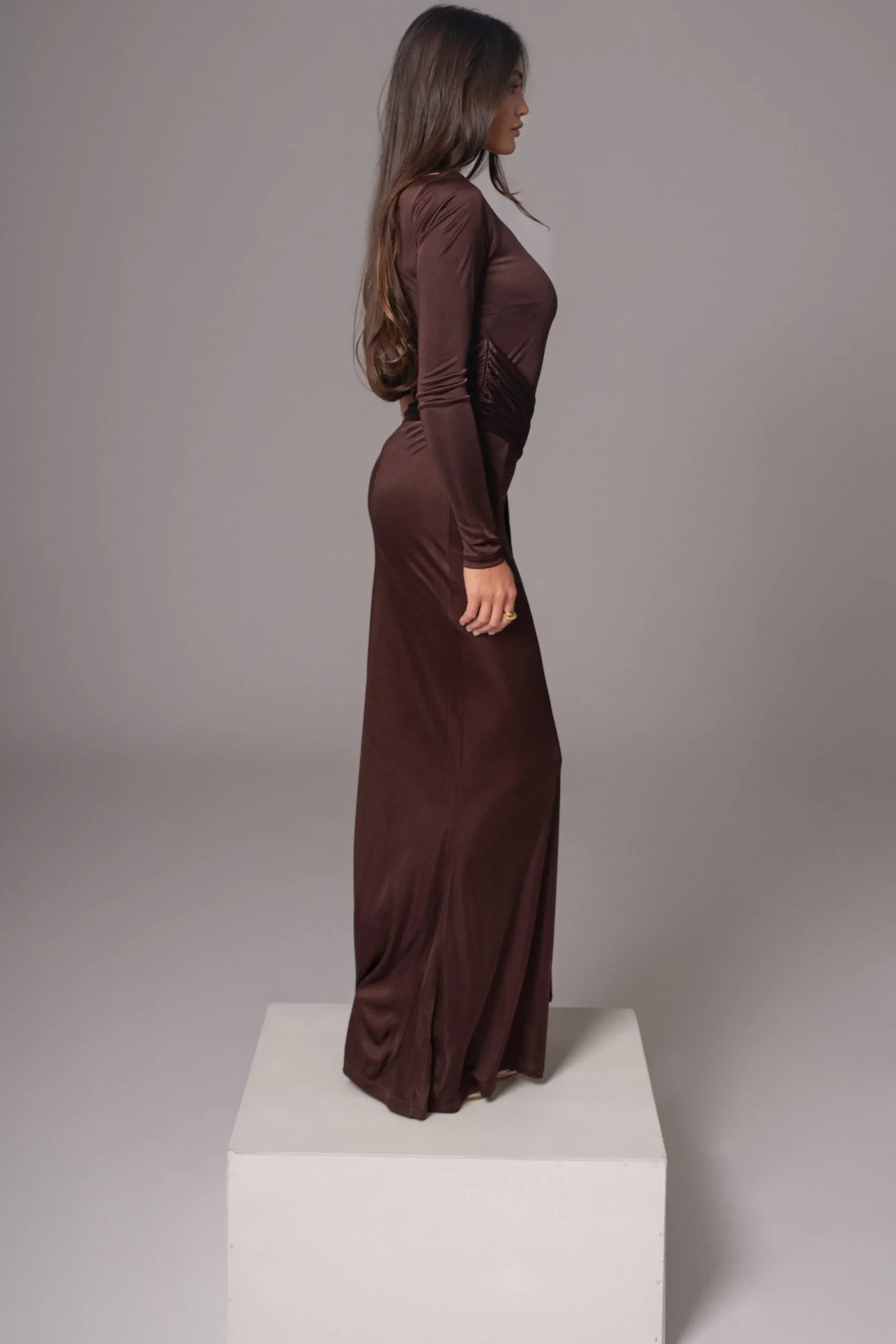 JLUXLABEL Chocolate Muoi Maxi Dress
