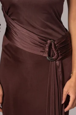JLUXLABEL Chocolate Muoi Maxi Dress