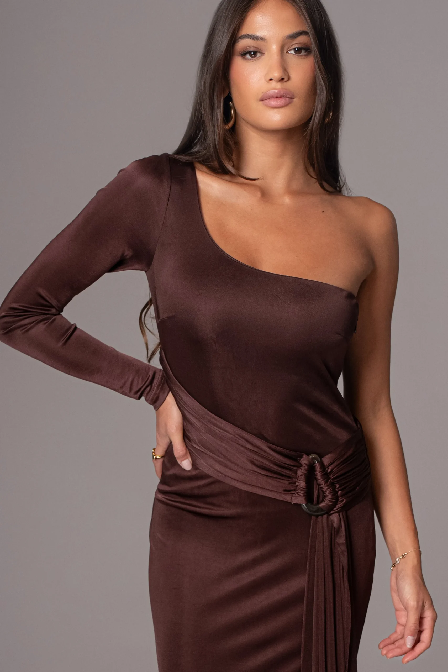 JLUXLABEL Chocolate Muoi Maxi Dress