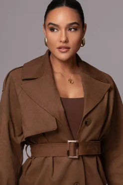 JLUXLABEL Chocolate Nightfall Suede Jacket