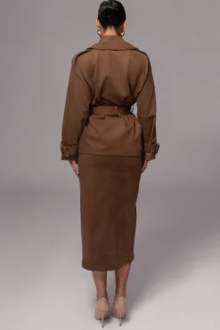 JLUXLABEL Chocolate Nightfall Suede Jacket