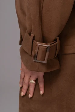JLUXLABEL Chocolate Nightfall Suede Jacket