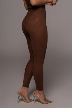 JLUXLABEL Chocolate Nina Mesh Pants