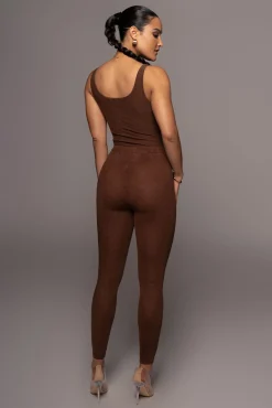 JLUXLABEL Chocolate Nina Mesh Pants
