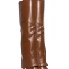 JLUXLABEL Chocolate Passage Faux Leather Boots