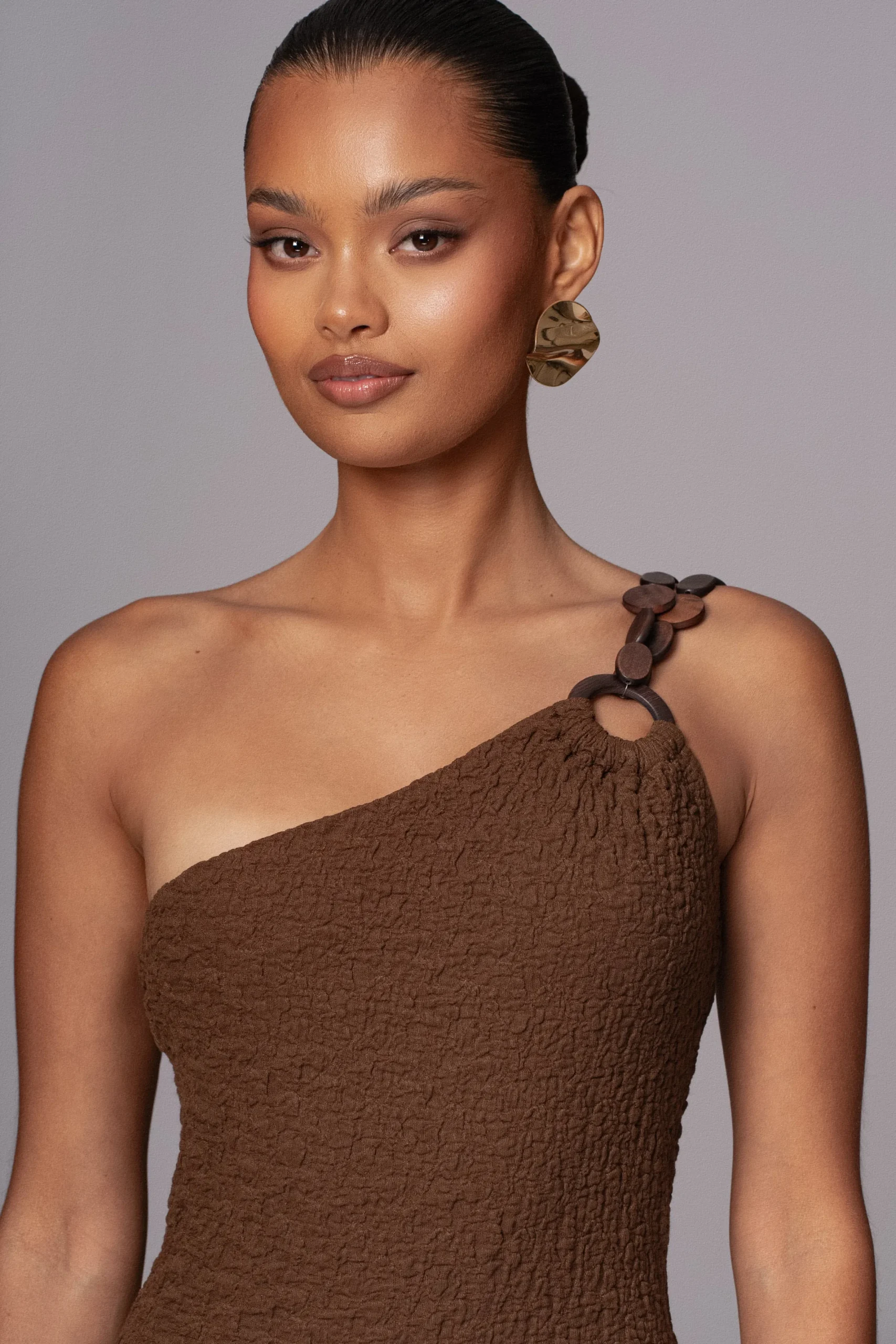 JLUXLABEL Chocolate Summer In Capri Dress