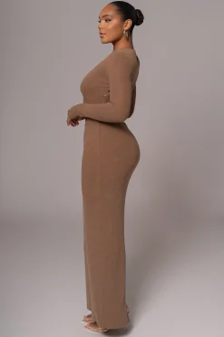 JLUXLABEL Chocolate Summer Romance Cutout Dress