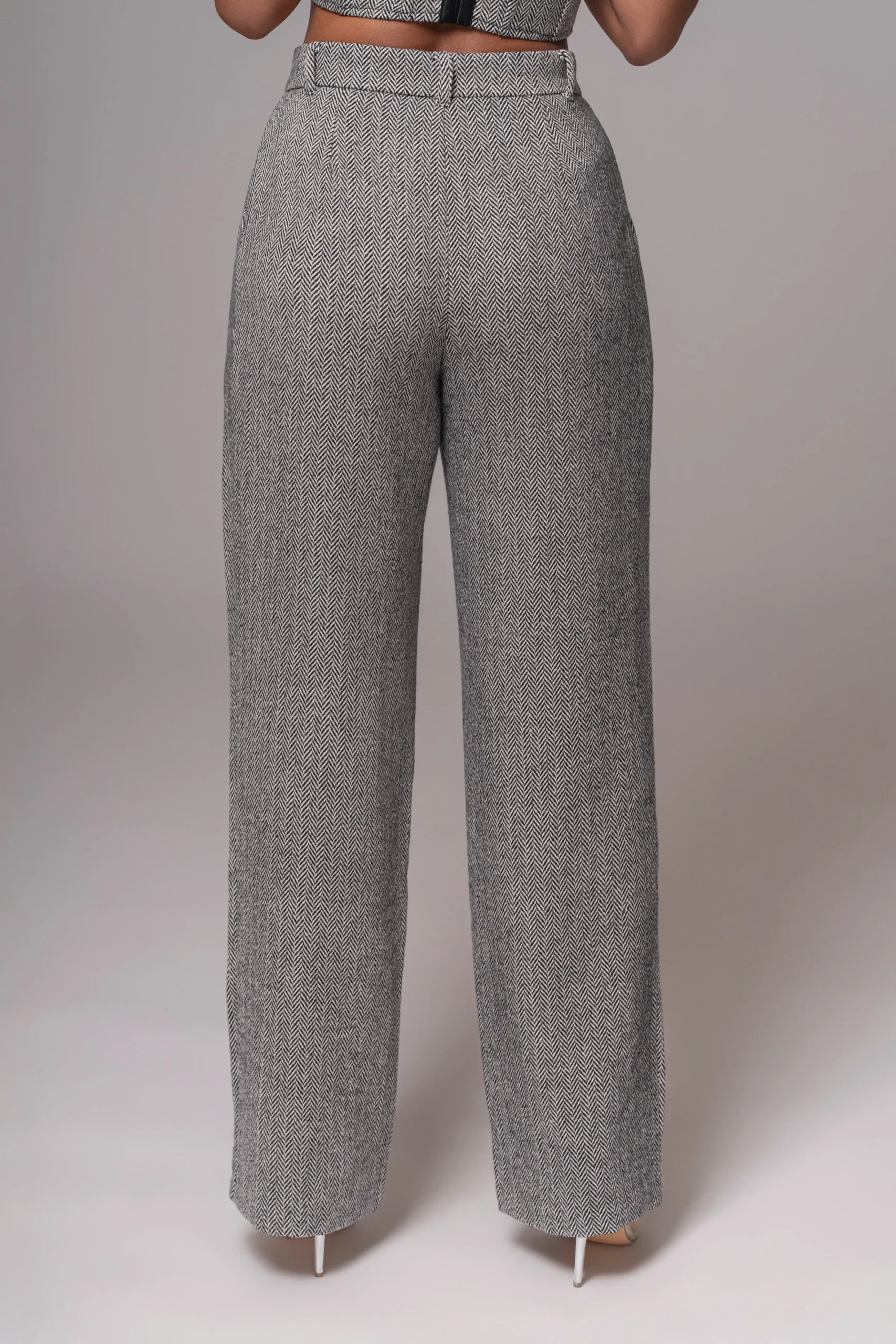 JLUXLABEL Classic Herringbone Trousers