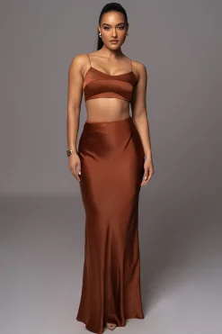 JLUXLABEL Copper Isella 2-Piece Skirt Set