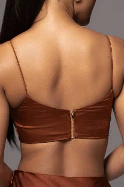 JLUXLABEL Copper Isella 2-Piece Skirt Set