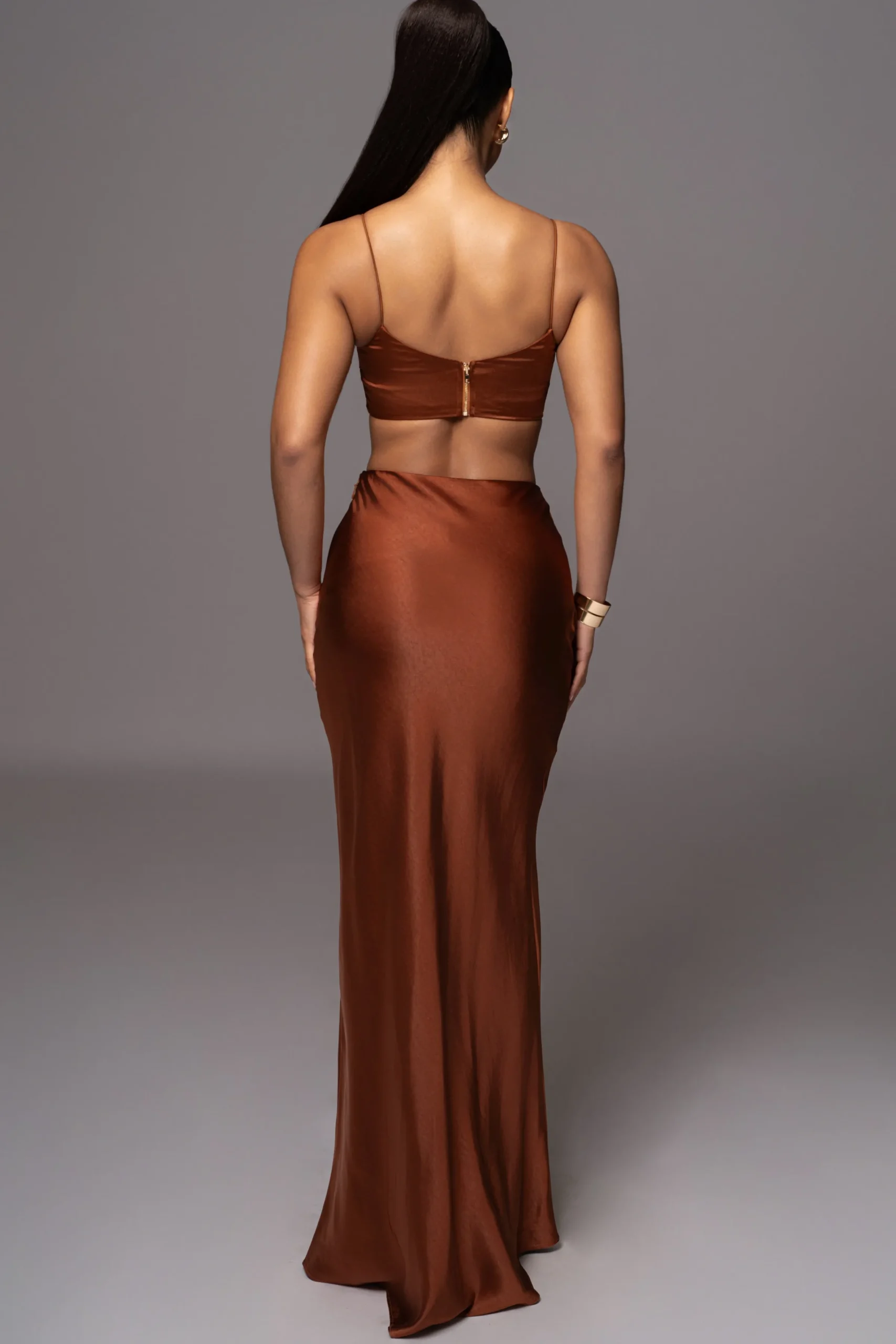 JLUXLABEL Copper Isella 2-Piece Skirt Set