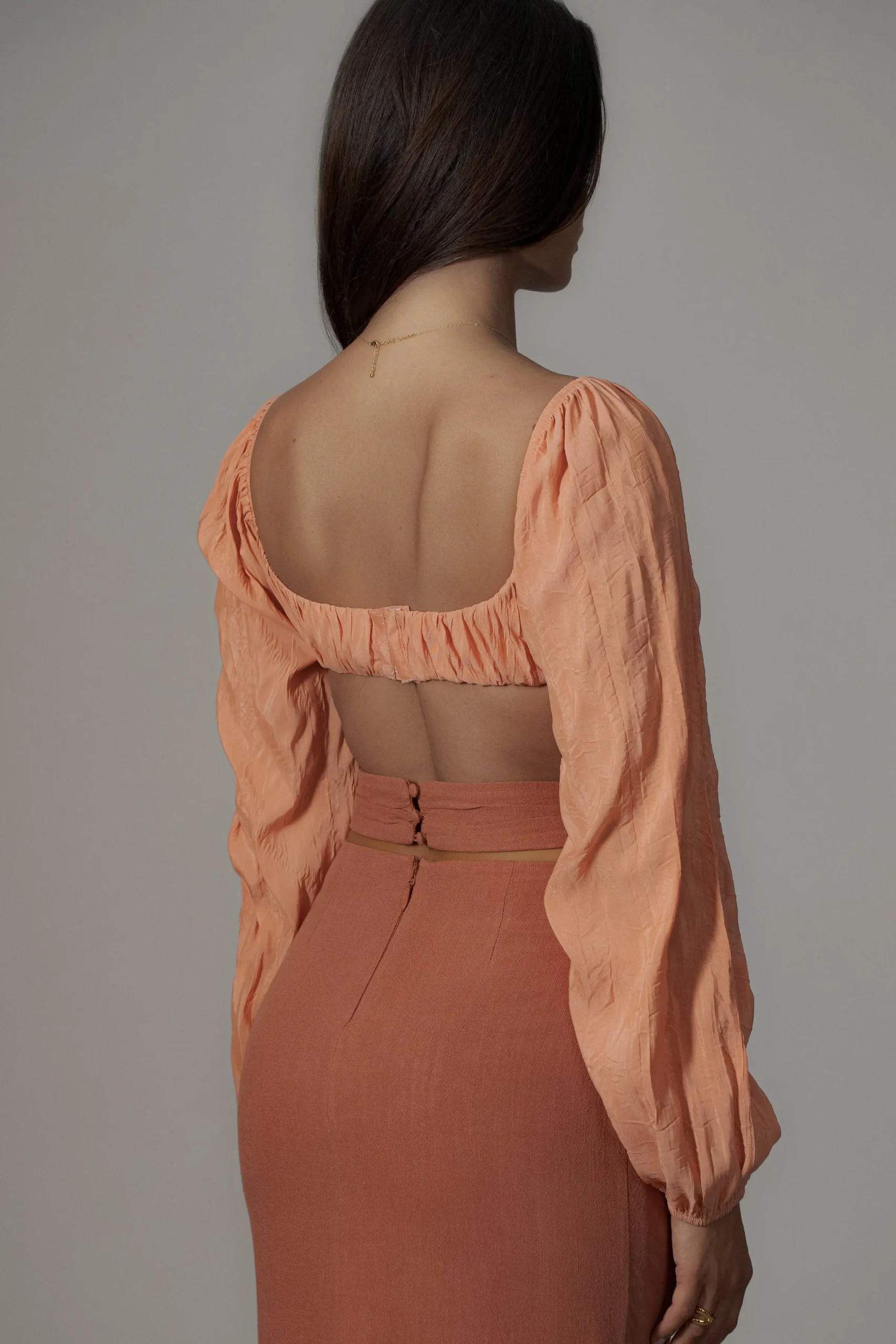 JLUXLABEL Coral Carey Long Sleeve Top