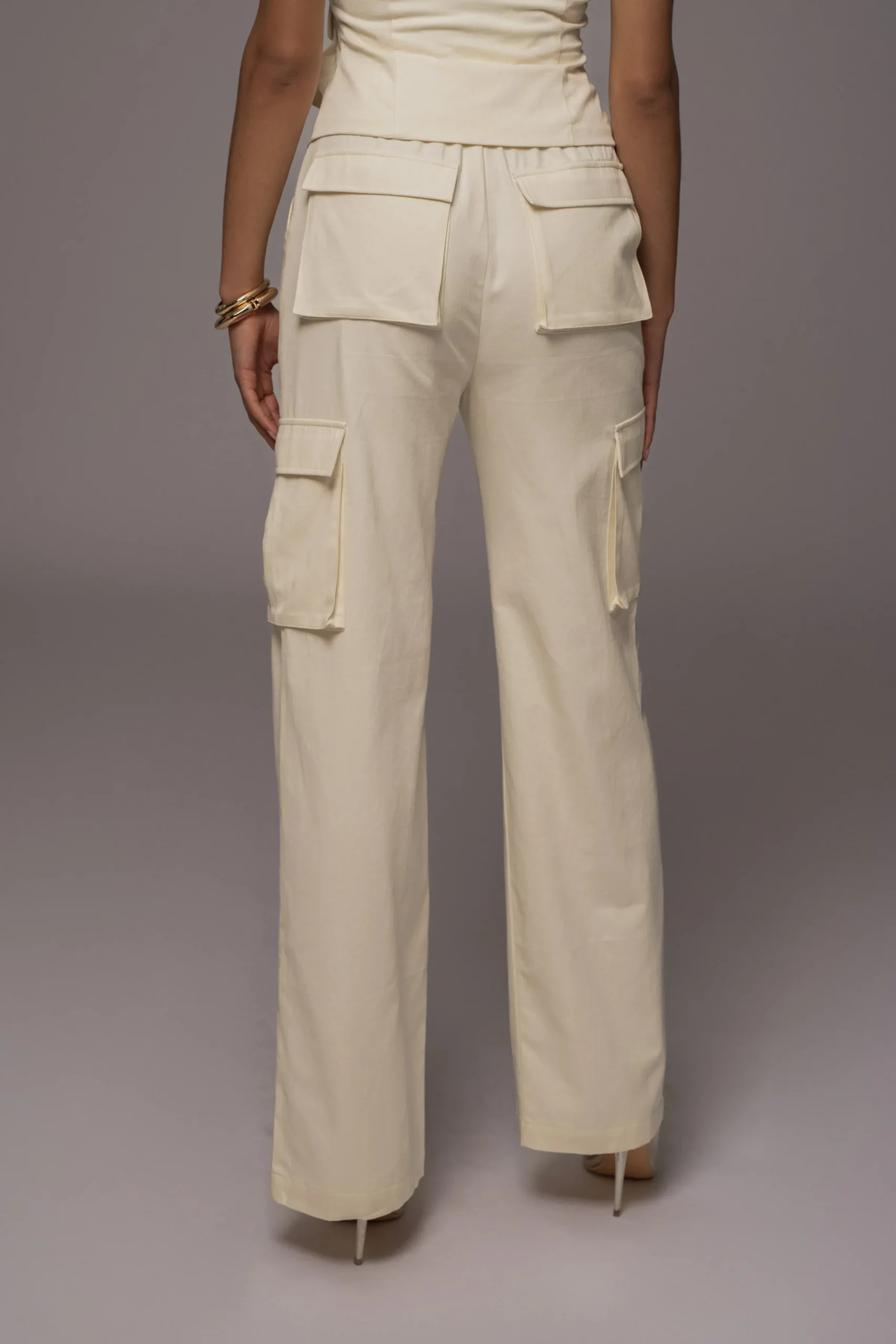 JLUXLABEL Cream Aeris Pant Set