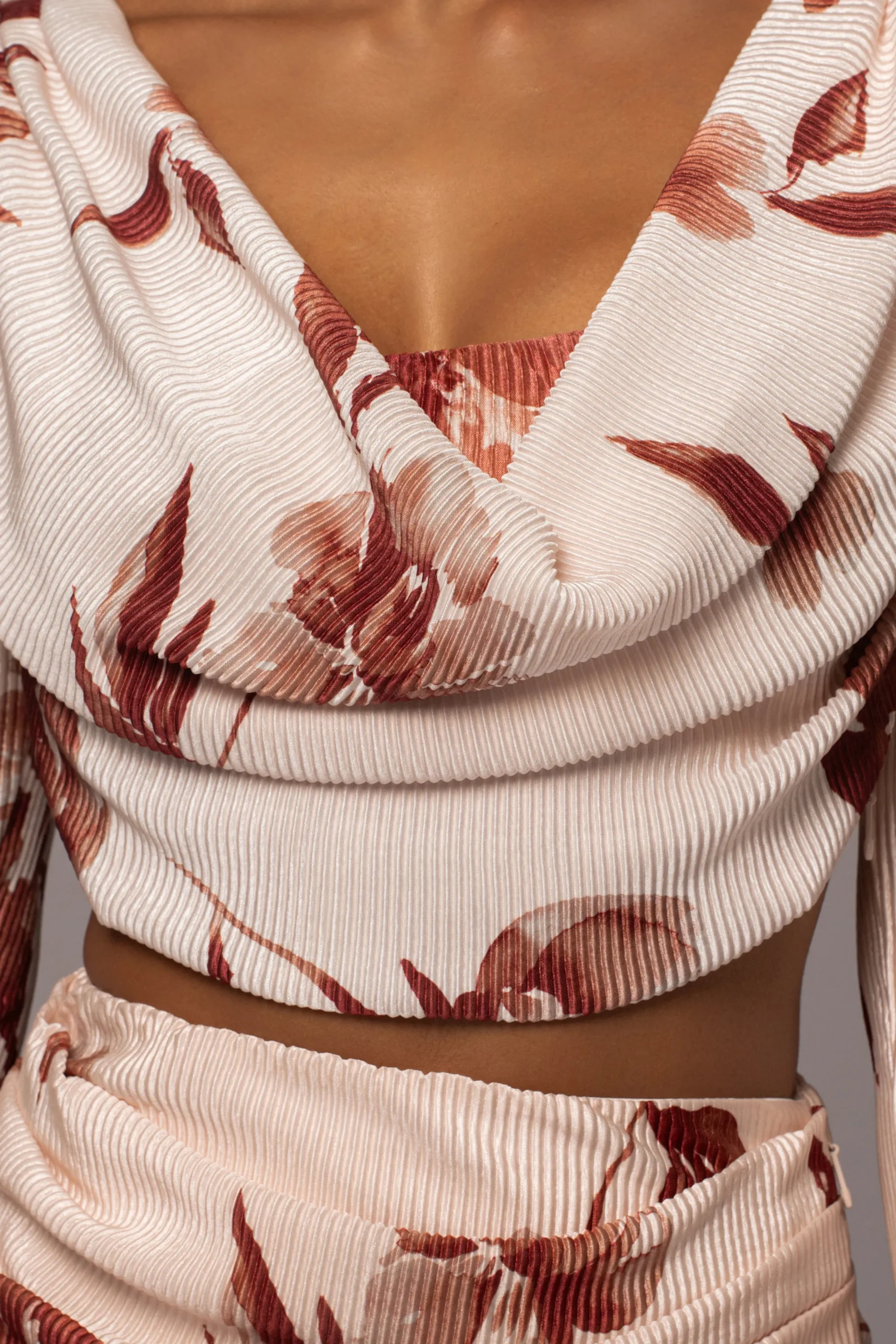 JLUXLABEL Cream Floral Haidyn Skirt Set