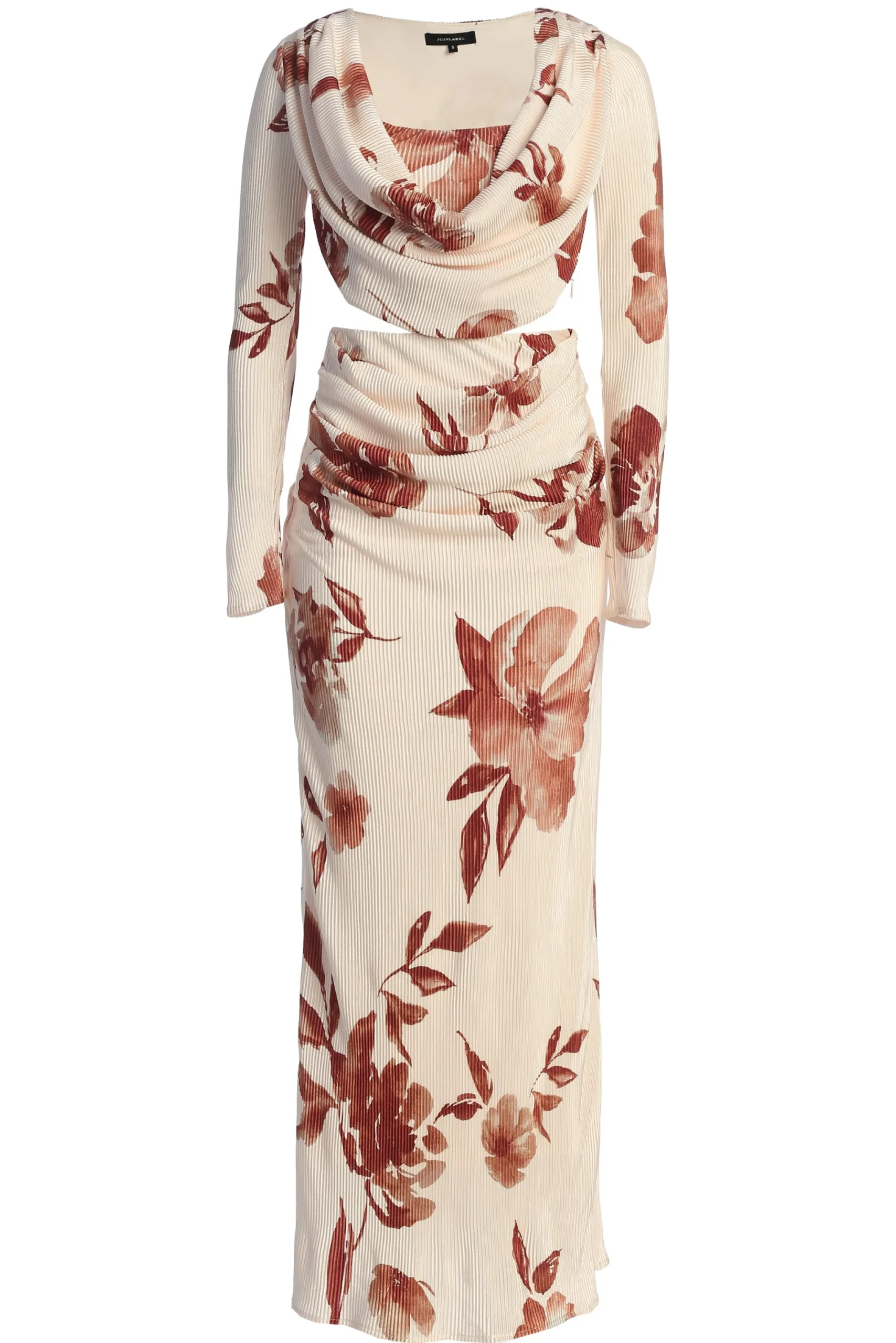JLUXLABEL Cream Floral Haidyn Skirt Set