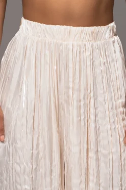 JLUXLABEL Cream Lets Get Away Satin Pant Set