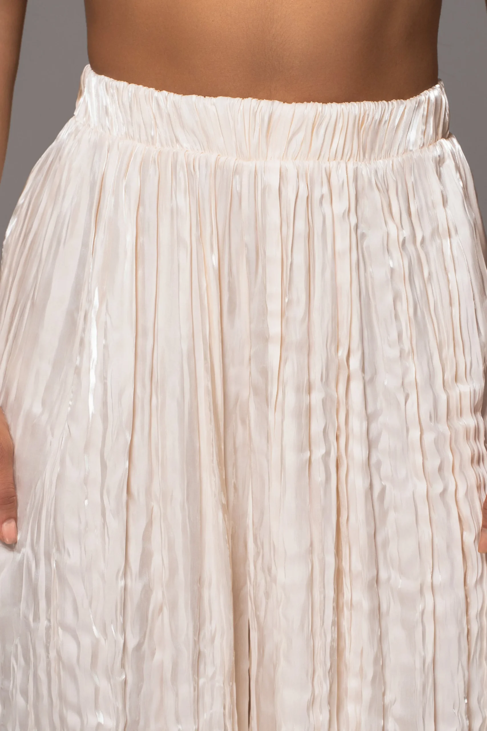 JLUXLABEL Cream Lets Get Away Satin Pant Set