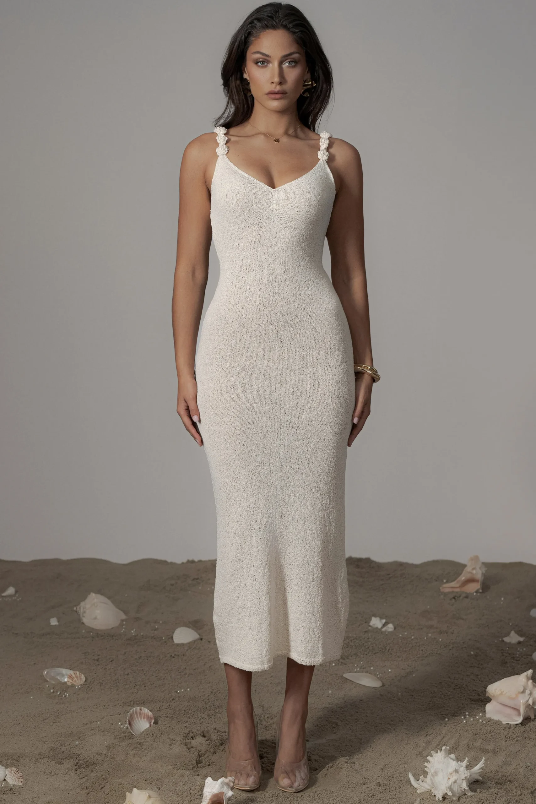 JLUXLABEL Cream Margo Maxi Dress