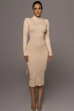 JLUXLABEL Cream Under Your Spell Dress