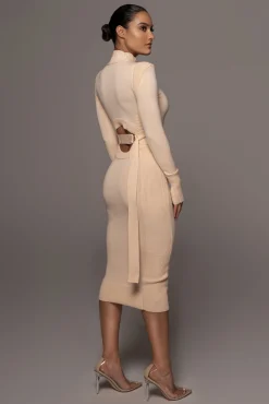 JLUXLABEL Cream Under Your Spell Dress