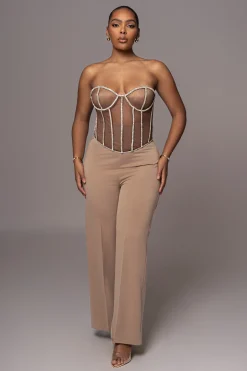 JLUXLABEL Dark Limited Edition Rhinestone Crystal Corset
