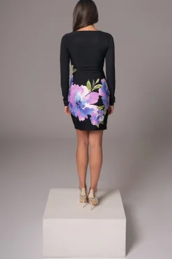 JLUXLABEL Floral Print Exotic Flower Dress
