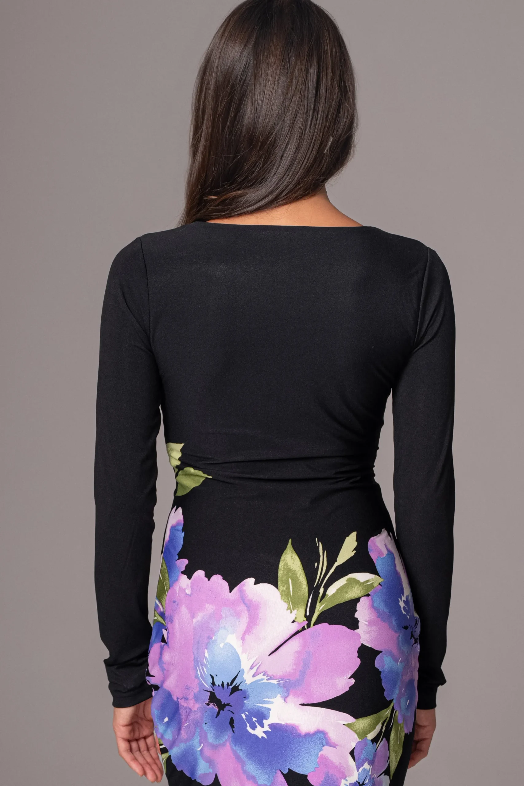 JLUXLABEL Floral Print Exotic Flower Dress