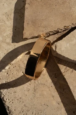 JLUXLABEL Gold Danya Hinge Bracelet