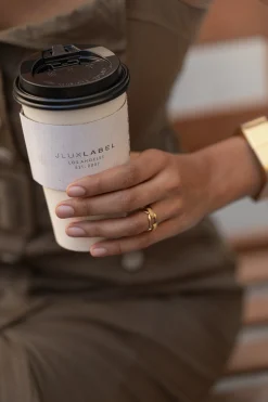 JLUXLABEL Gold Emi Chain Ring