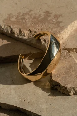 JLUXLABEL Gold Emi Cuff Bracelet