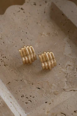 JLUXLABEL Gold Keaton Earrings
