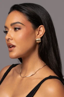 JLUXLABEL Gold Keaton Earrings