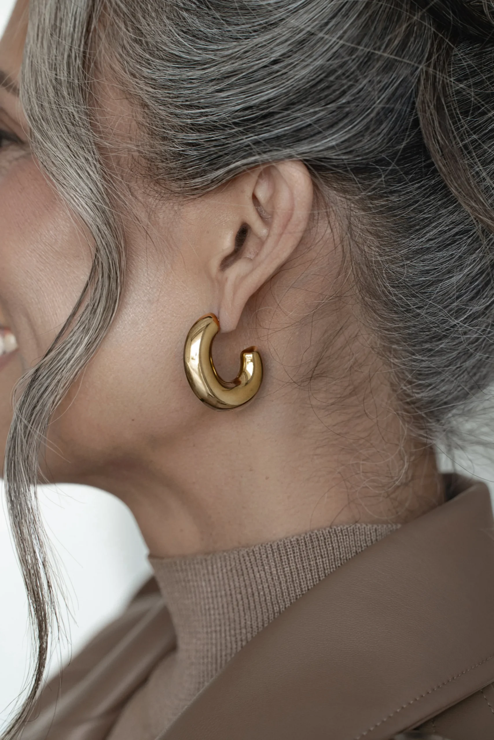 JLUXLABEL Gold Madlyn Hoop Earrings