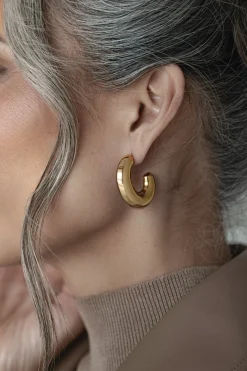 JLUXLABEL Gold Madlyn Hoop Earrings