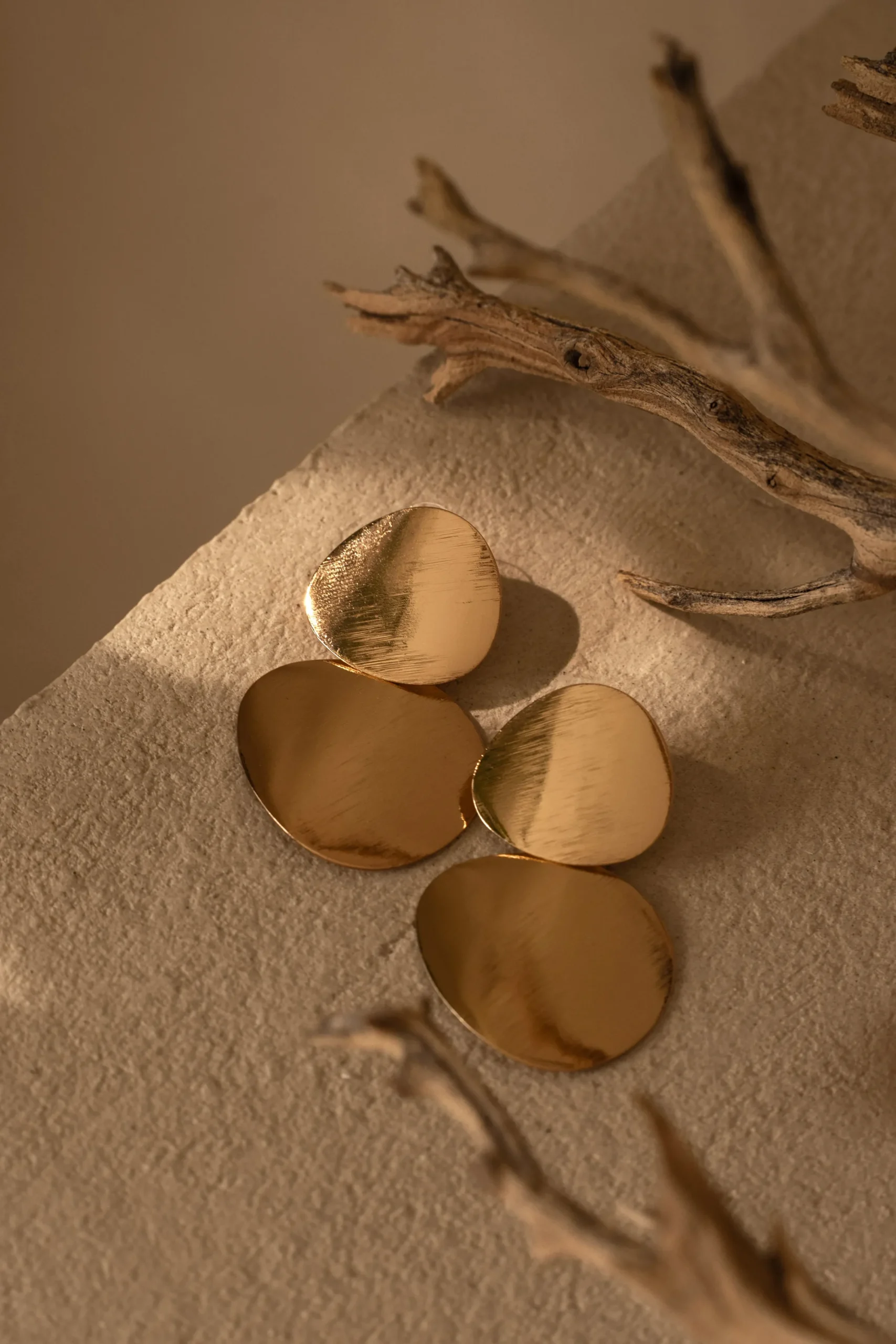 JLUXLABEL Gold Magda Dangle Earrings