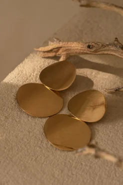 JLUXLABEL Gold Magda Dangle Earrings