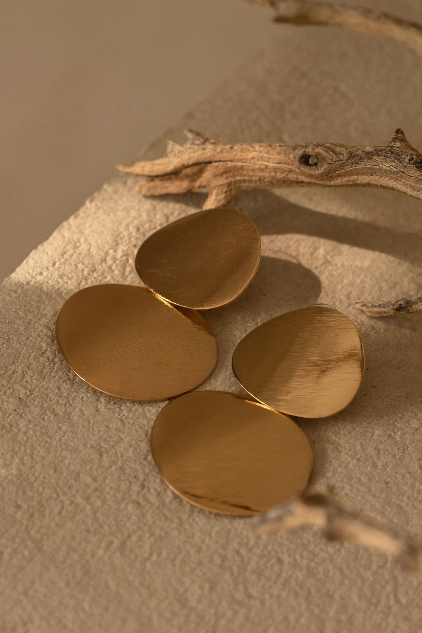 JLUXLABEL Gold Magda Dangle Earrings