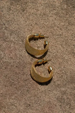 JLUXLABEL Gold Missy Hoop Earrings