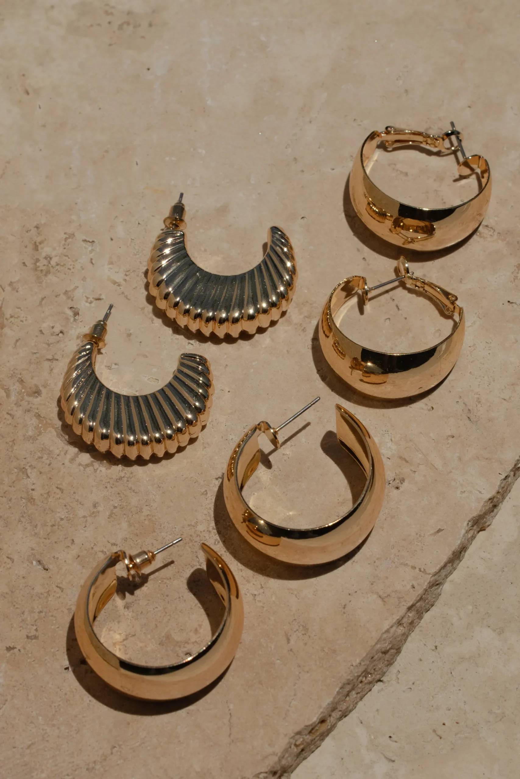 JLUXLABEL Gold Natti Earrings Set