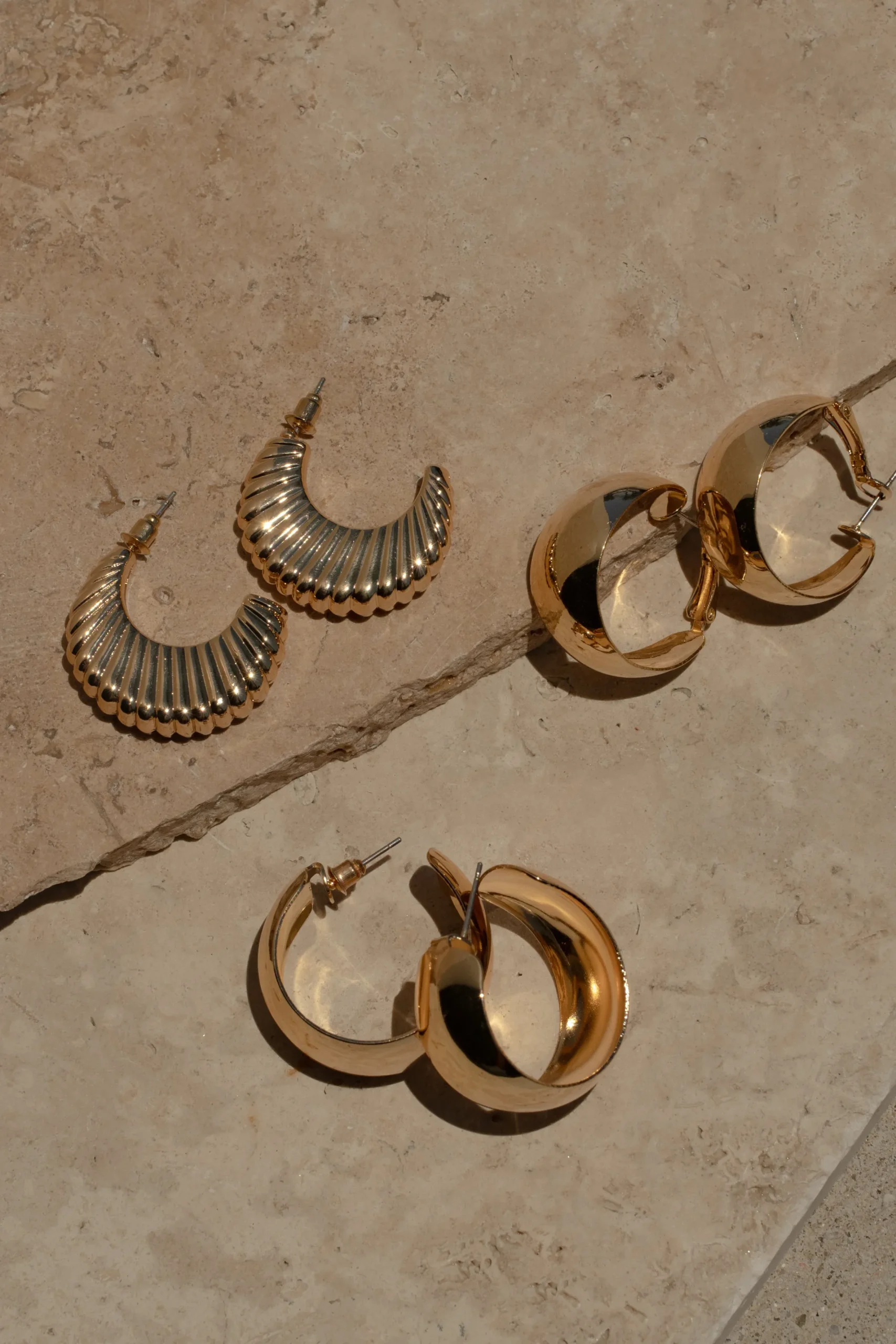 JLUXLABEL Gold Natti Earrings Set