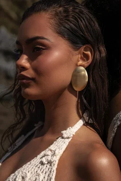 JLUXLABEL Gold Natura Earrings