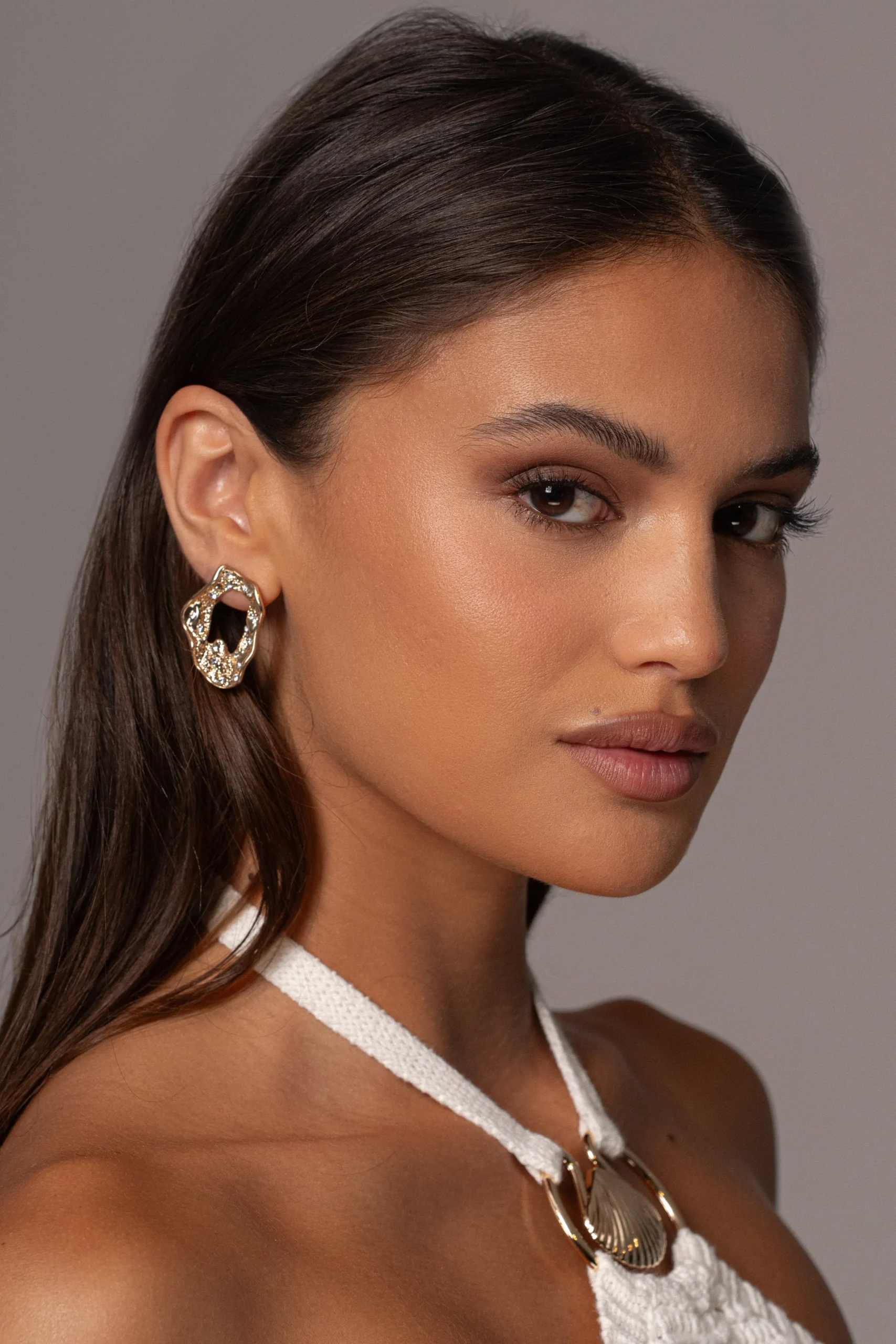 JLUXLABEL Gold Rava Earrings