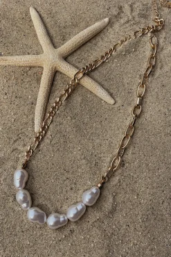 JLUXLABEL Gold Sail Away Necklace Set
