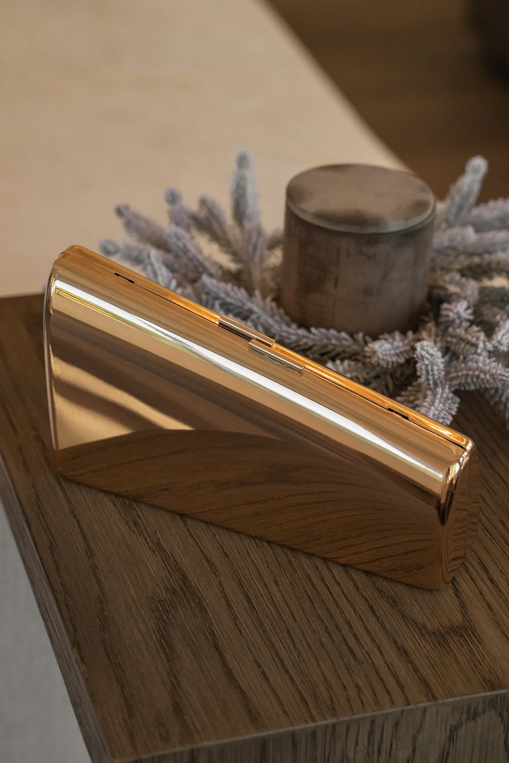 JLUXLABEL Gold Sasha Clutch